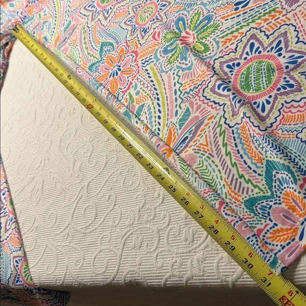 Jean-Pierre Klifa boulevard Multicolor Patterned Pants. Wide leg. Stretch. XL